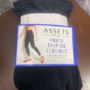 Assets By Spanx Black Ponte Shaping Leggings